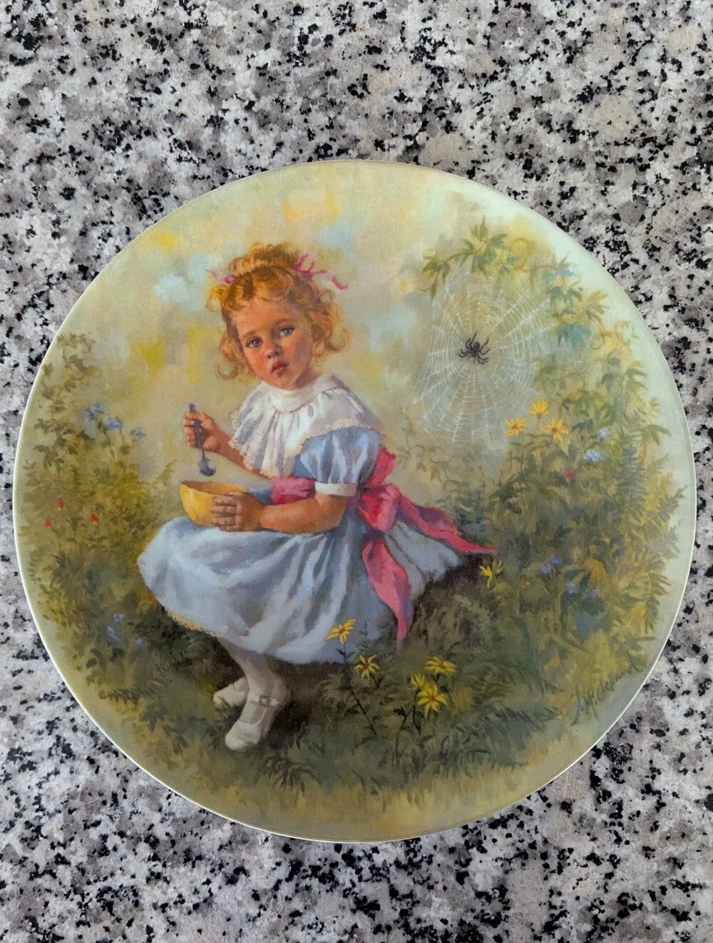 Vintage Reco Little Miss Muffet Plate